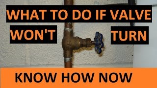 Loosen Stuck Water Valve [upl. by Adiela]