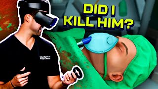 ER Doctor PLAYS Surgeon Simulator in VR  Experts Play [upl. by Dorris]