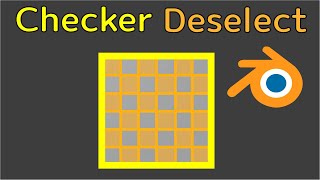 Checker deselect Blender [upl. by Ialokin]