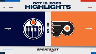 NHL Highlights  Oilers vs Flyers  October 19 2023 [upl. by Enilram]