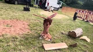 A fabulous range of wooden sculpture at Caerleon festival 2024 [upl. by Nyladnek]