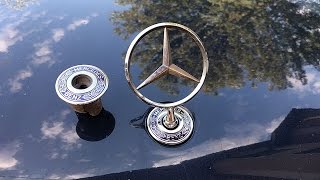 How to change mercedes hood ornament  emblem [upl. by Dnalyar]