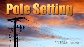 Pole Setting Utility Line Technician [upl. by Setsero]