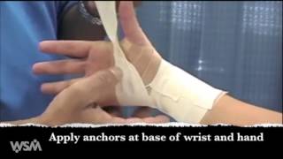 Wrist Athletic Taping [upl. by Nafri]