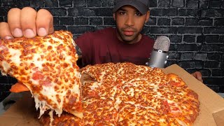 ASMR DOMINOS PIZZA MUKBANG  TRIPLE CHEESE [upl. by Rachelle]