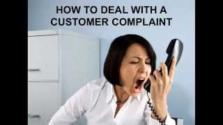 How To Deal With A Customer Complaint [upl. by Flss]