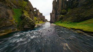 FPV Drone Flight through Beautiful Iceland Canyon [upl. by Akeemat580]