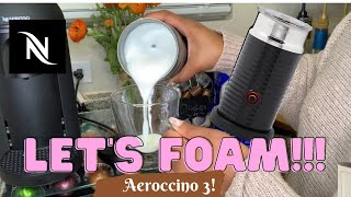 How To Foam Milk With Aeroccino 3 Make Coffee With Foam Tips amp Tricks  Easy Foamed Latte Recipe [upl. by Yvi]