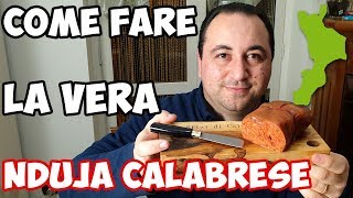 Come fare la Nduja Calabrese a Casa  How to Make Calabrian Nduja [upl. by Alpheus718]