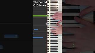 The Sound of Silence Piano Tutorial shorts [upl. by Oakleil]