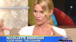 Nicollette Sheridan on quotCode Name The Cleanerquot [upl. by Kcuhc711]