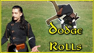 Exploring Dodge Rolls in Fantasy medievalcombatreference [upl. by Peppie]