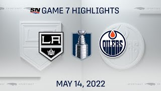 NHL Game 7 Highlights  Kings vs Oilers  May 14 2022 [upl. by Akemahs220]