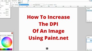 How To Increase The DPI Of An Image With PAINTNET [upl. by Akili]