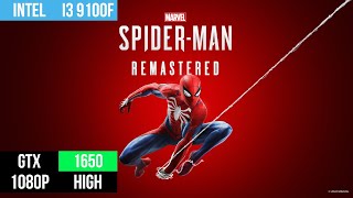 Marvel Spiderman Remastered on i3 9100f GTX 1650 1080p High Settings [upl. by Godiva]