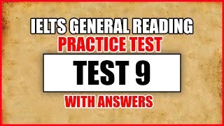 IELTS General Reading Practice Test 9 With Answers [upl. by Ahsenra]