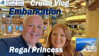 CRUISE VLOG EMBARKATION DAY REGAL PRINCESS CIVITAVECCHIA ROME PORT MEDITERRANEAN CRUISE MAY 2022 [upl. by Nairret]