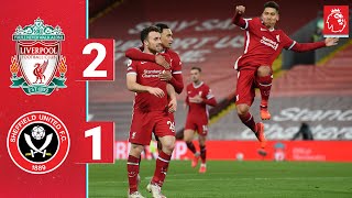 Highlights Liverpool 21 Sheff Utd  Firmino and Jota seal comeback at Anfield [upl. by Barra]