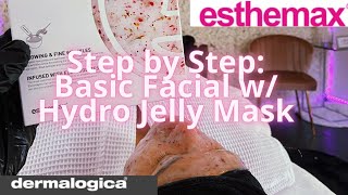 Basic Facial With Hydro Jelly Mask Step by Step [upl. by Anitsyrk]