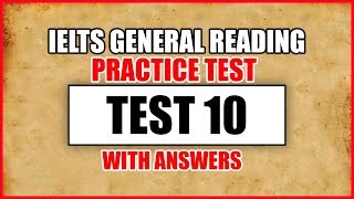 IELTS General Reading Practice Test 10 With Answers [upl. by Notnerb]