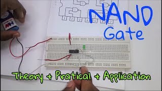 Logic Gates NAND Gate  Theory  Practical  Application  In Hindi [upl. by Notsahc]