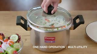 MultiUtility Pressure Cooker  Prestige Clip On Pressure Cooker  Pressure Cooker  Prestige [upl. by Suki]