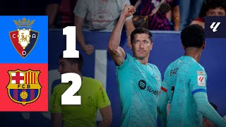 OSASUNA 12 BARÇA  LALIGA 202324 MD4 [upl. by Llacam]