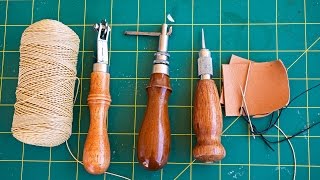 How to Sew Leather by Hand [upl. by Zelazny334]