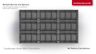 PeerlessAV DS VW765 LQR PQR Quick Release Video Wall Mount [upl. by Llennod]