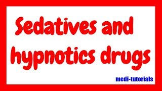 Sedatives and hypnotics drug  CNS pharmacology  Barbiturates  medi tutorials [upl. by Saylor335]