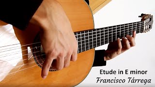 Francisco Tárrega  Etude in E minor  Classical Guitar [upl. by Choo]