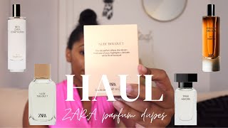 ZARA Perfume HAUL  Luxury Fragrance Dupes [upl. by Roi]