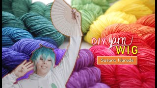 DIY Peluca de Estambre  Yarn Wig  Sasara Nurude Hypmic [upl. by Thedric]