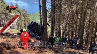 Funivia MottaroneStresa il video dal luogo dell’incidente [upl. by Olivia]