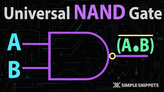 Universal Logic Gates  NAND gate  Boolean Algebra amp Logic Gates [upl. by Yeorgi934]