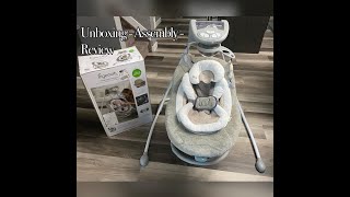 Ingenuity DreamComfort Inlighten Cradling Swing amp Rocker  Townsend  Unboxing  Assembly  Review [upl. by Kenrick971]