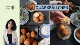 Vegane Quarkbällchen Rezept  einfach schnell amp gelingsicher [upl. by Ardnaxila506]