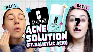 Honest Review 14 days WITH CLINIQUE Acne Solutions Clinical Clearing Gel [upl. by Sirois]