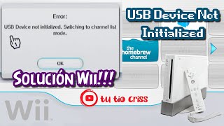 USB Device not initialized Wii  Solución [upl. by Rusty]