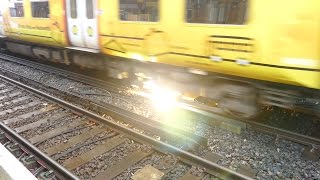 Merseyrail 507 009 making arcs at Birkdale station [upl. by Gapin790]