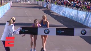 Marathoner heroically finishes Dallas Marathon with help of fellow runner  ESPN [upl. by Pulcheria813]