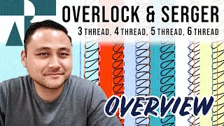 Different types of overlocks  sergers amp stitches Merrow 3 Thread 4 Thread 5 Thread 6 Thread [upl. by Ninos]