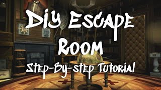 DIY Escape Room  StepByStep Tutorial  Moderate Difficulty Travel Theme Room for Adults amp Teens [upl. by Eita]