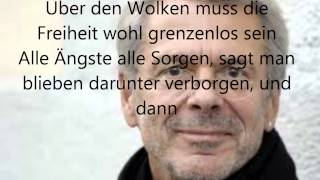 Über den Wolken von Reinhard Mey  Lyrics [upl. by Bridges]