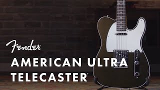 American Ultra Telecaster  American Ultra Series  Fender [upl. by Aelegna821]