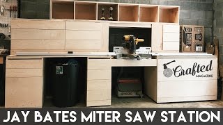 Building the Jay Bates Miter Saw Station Part 1  Crafted Workshop [upl. by Ahseiyt898]