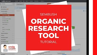 SEMRush Organic Research Tool Tutorial [upl. by Ernie720]