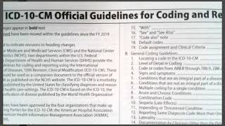 Introduction to ICD 10 CM Coding Guidelines [upl. by Darken]