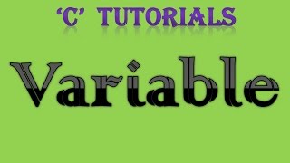 C Programming Tutorial  2 Variable [upl. by Anaeerb]