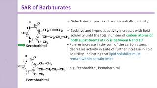 Barbiturates Structural activity relationship SAR [upl. by Tavia]